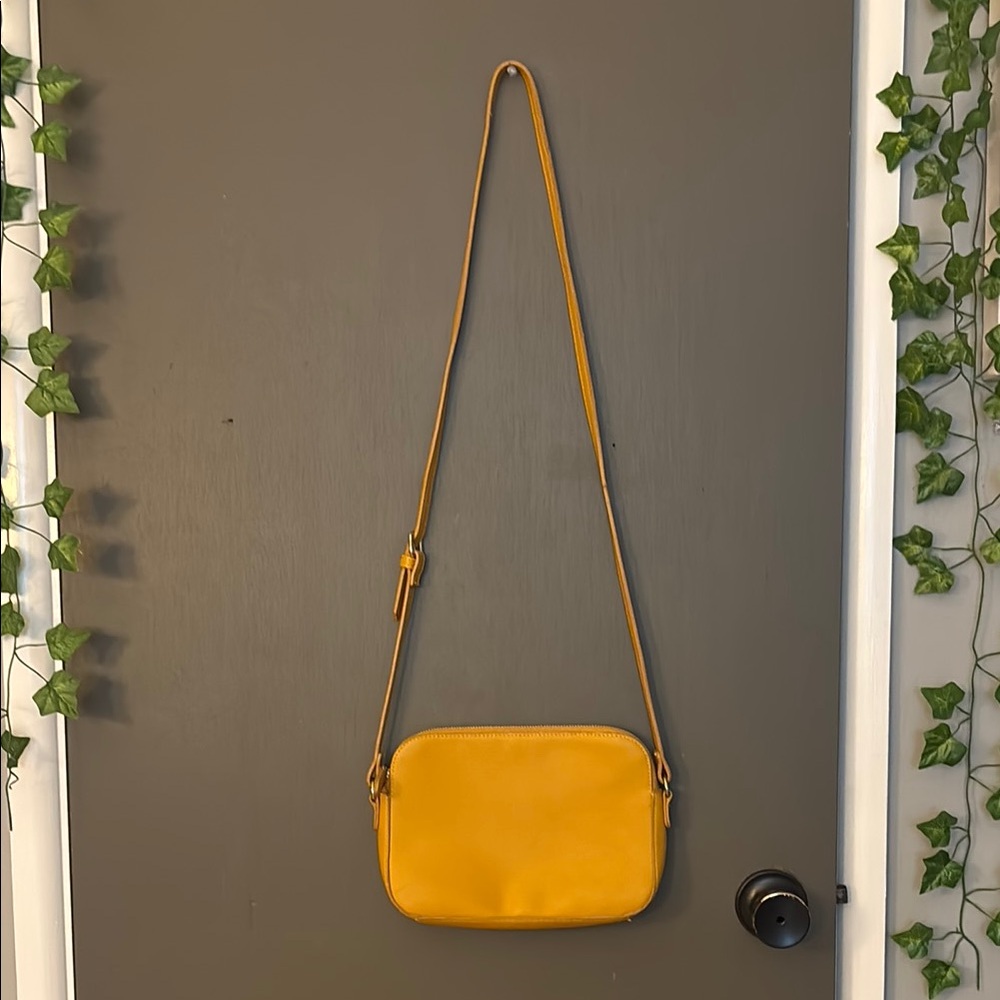 Old Navy Yellow Mini Bag Structured Statement